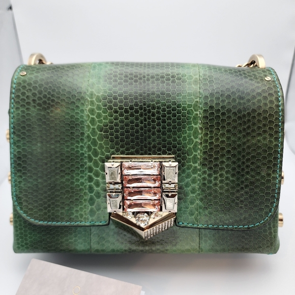 Jimmy Choo snake skin Lockett bag - Picture 2 of 9